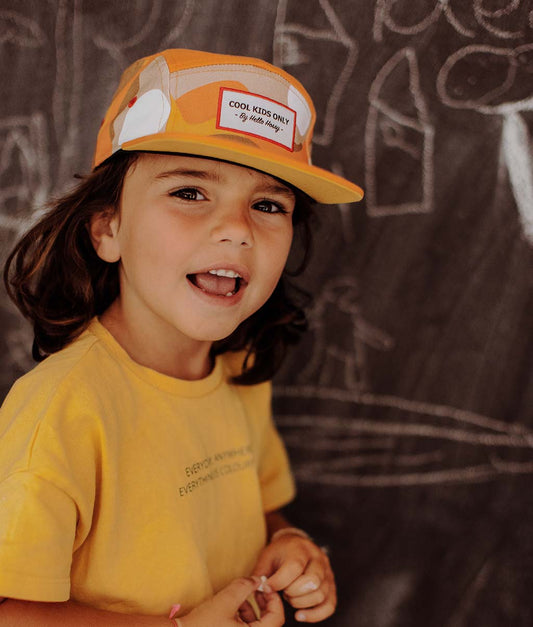 Casquette Enfants Sahara, visière plate, éco-responsable, certifiée Oeko-Tex, dès 9 mois, Cool Kids Only !